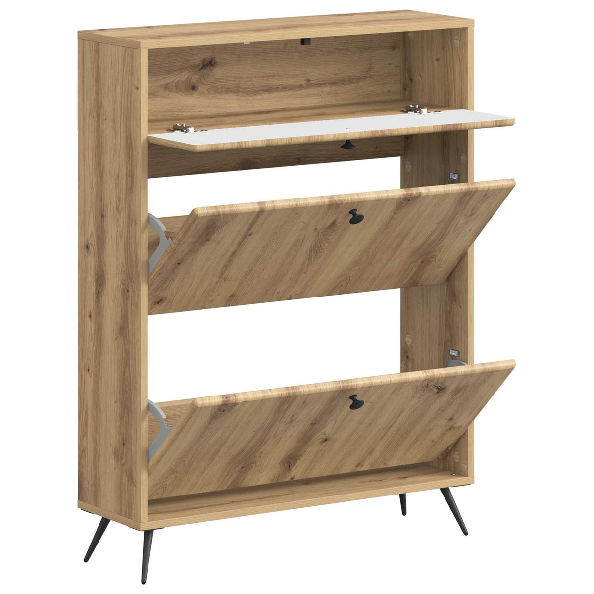 Schuhschrank BREDA 78 x 24 x 103 cm Holzwerkstoff Artisan-Eiche
