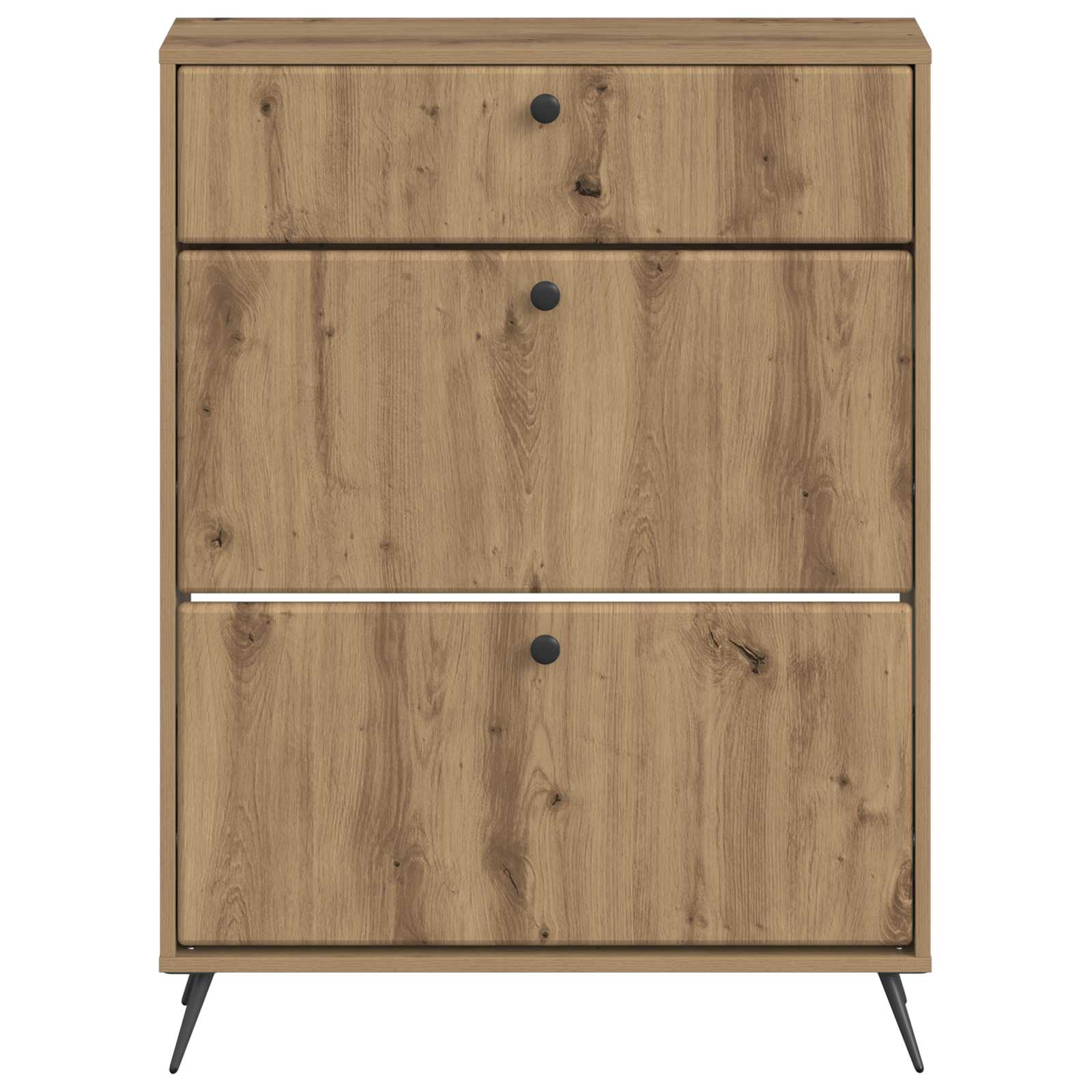 Schuhschrank BREDA 78 x 24 x 103 cm Holzwerkstoff Artisan-Eiche