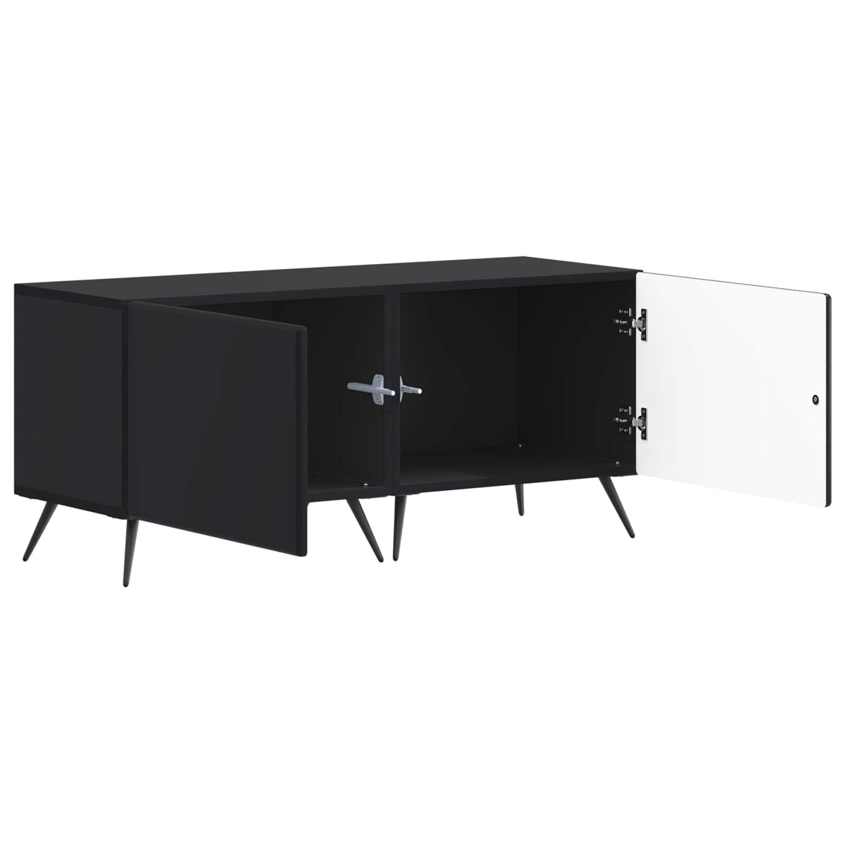 TV-Schrank Schwarz Holzwerkstoff