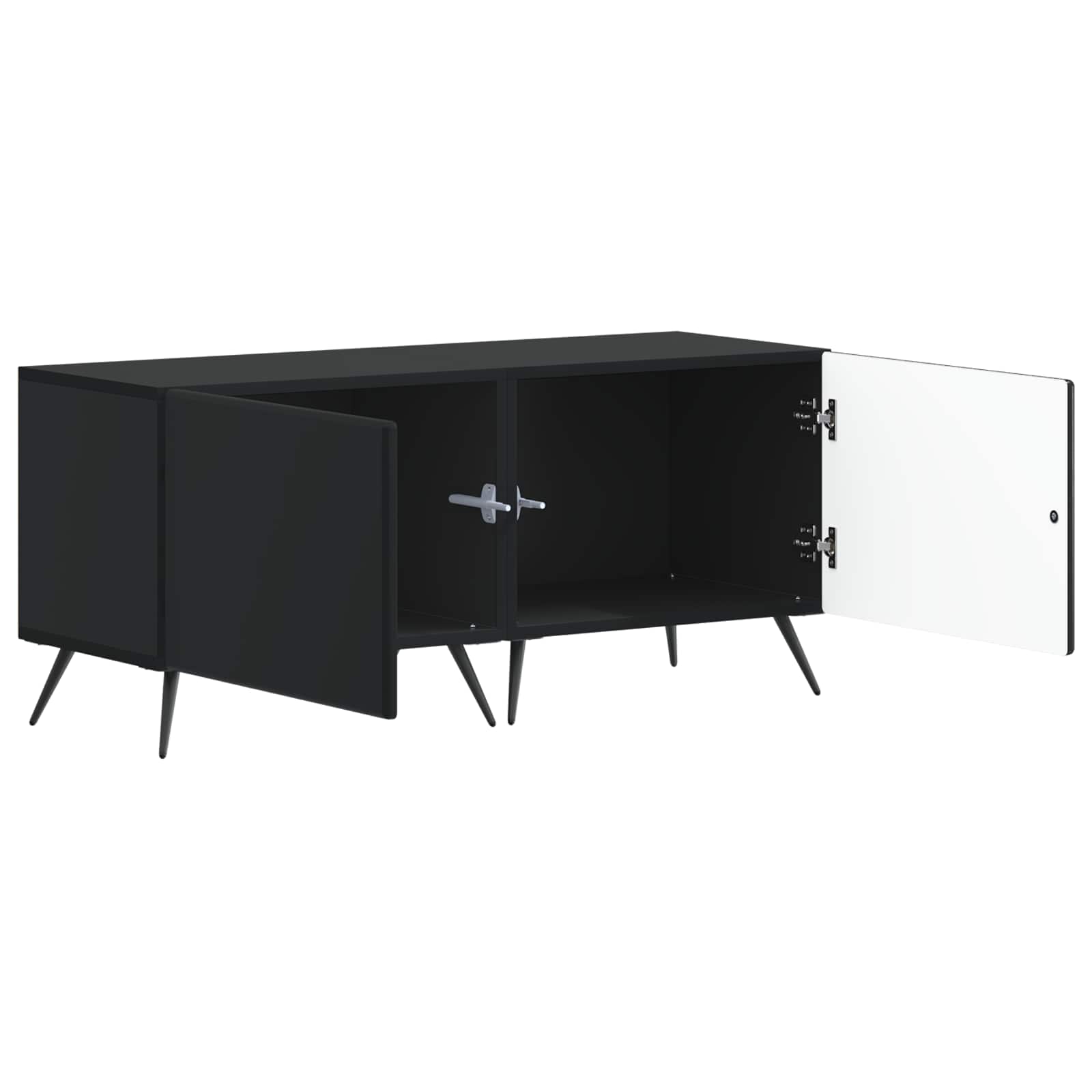 TV-Schrank Schwarz Holzwerkstoff