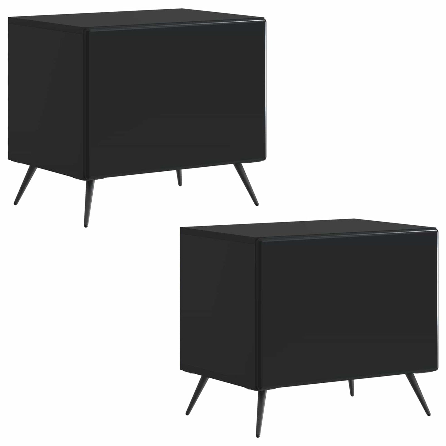 TV-Schrank Schwarz Holzwerkstoff