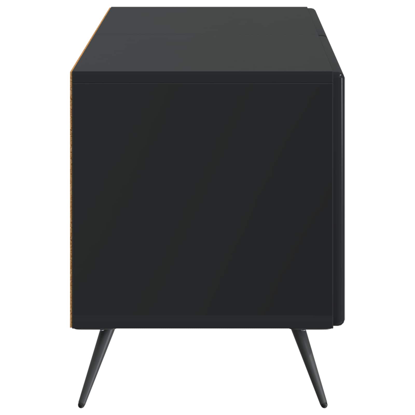 TV-Schrank Schwarz Holzwerkstoff