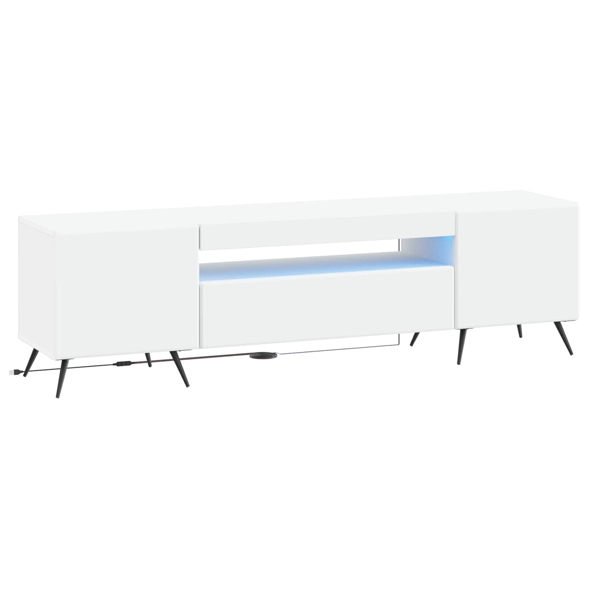 LED-TV-Schrank Weiß Holzwerkstoff