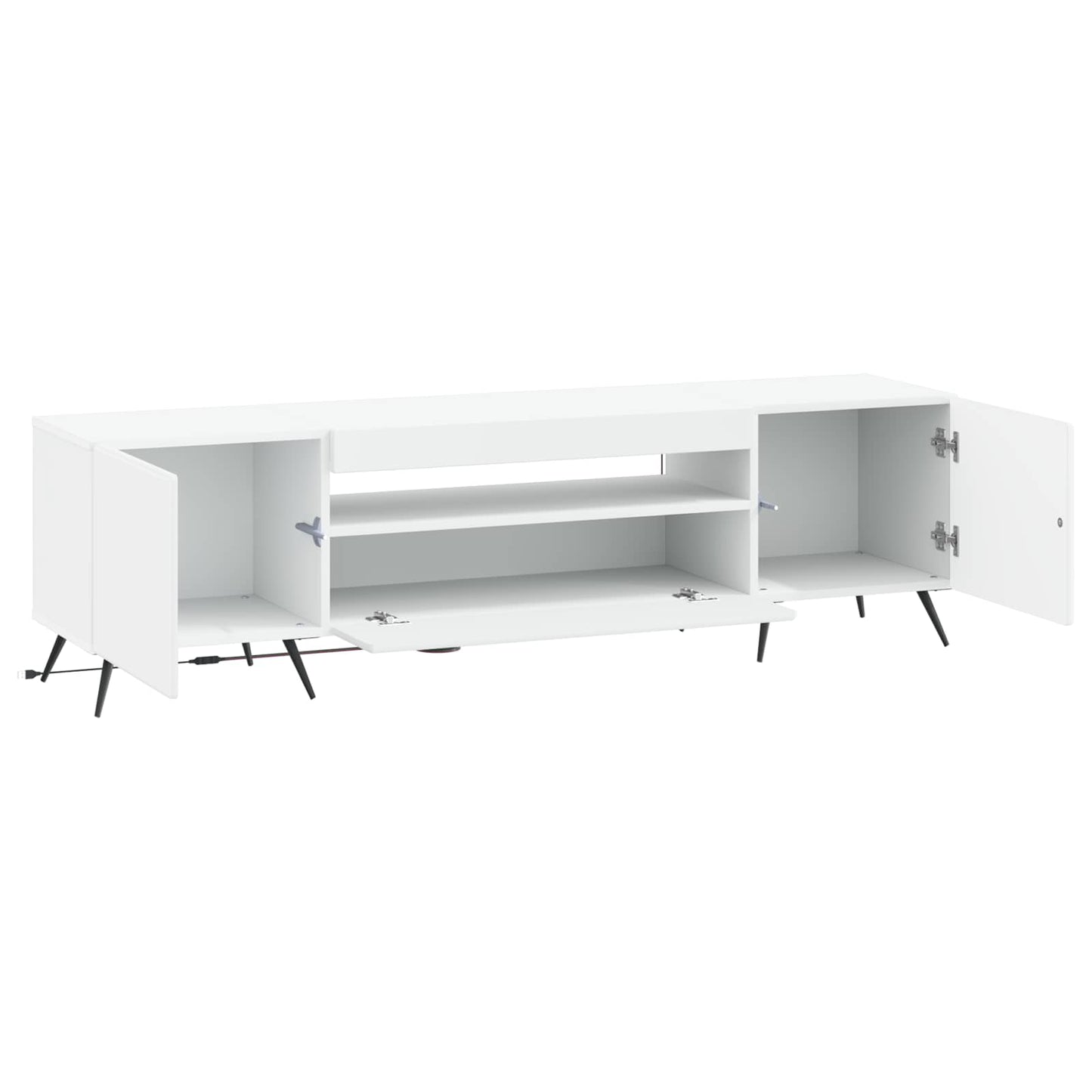 LED-TV-Schrank Weiß Holzwerkstoff