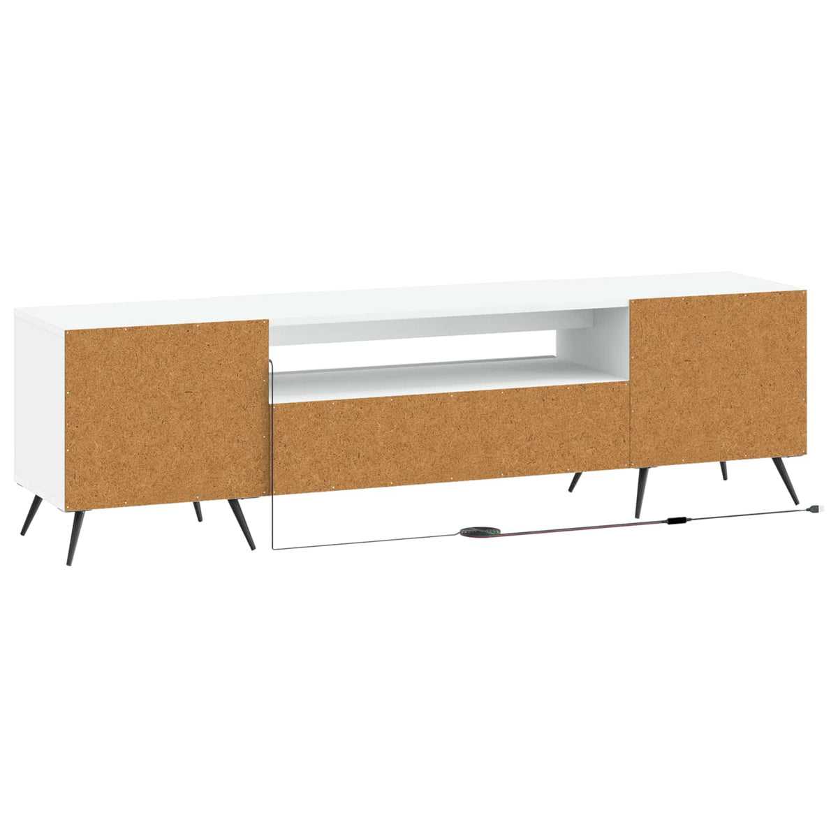 LED-TV-Schrank Weiß Holzwerkstoff
