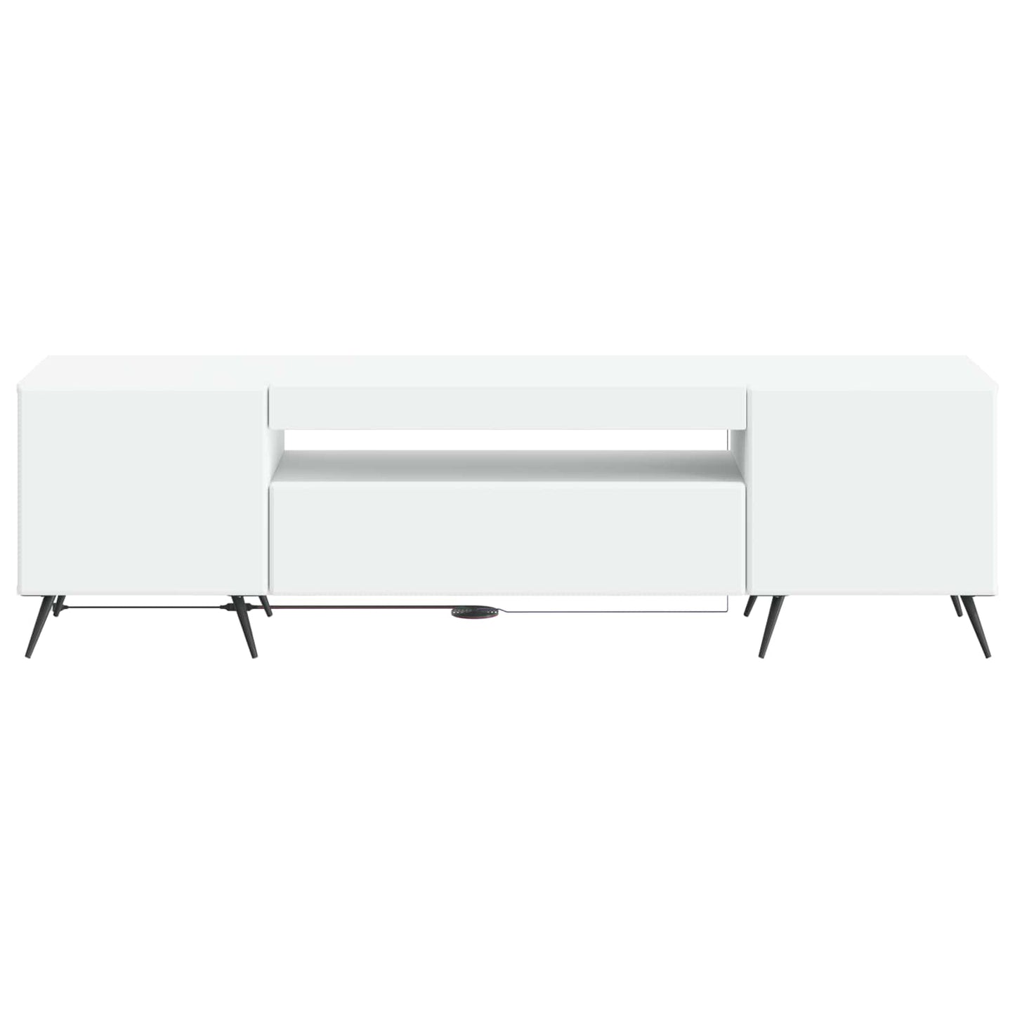 LED-TV-Schrank Weiß Holzwerkstoff
