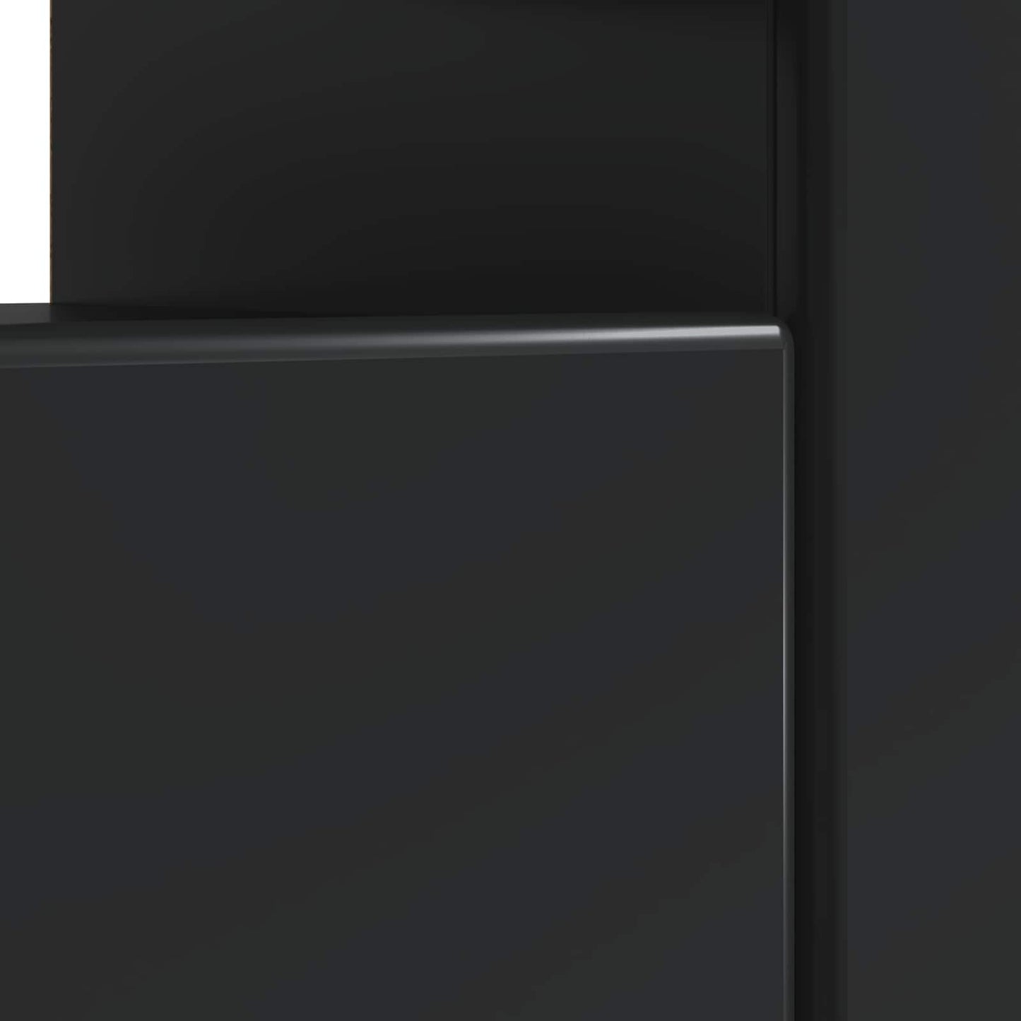 LED-TV-Schrank Schwarz Holzwerkstoff