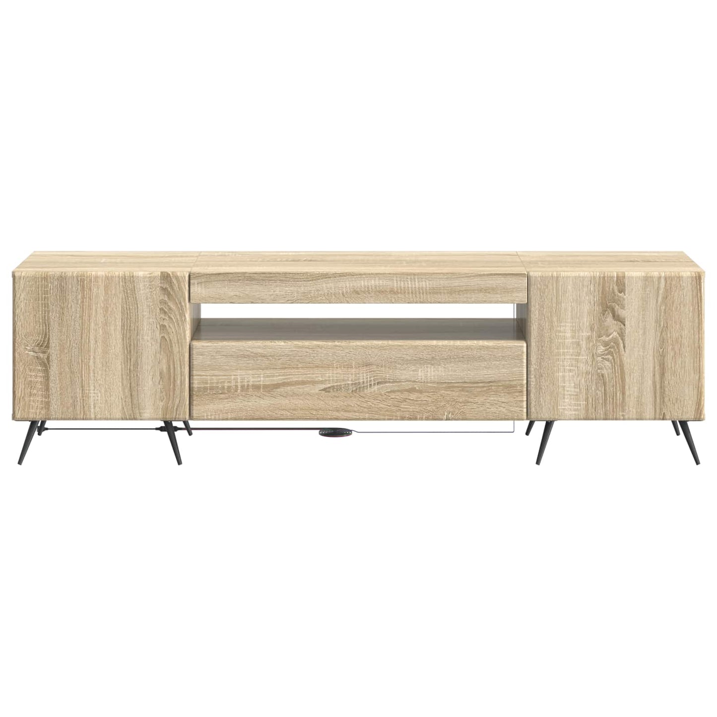 LED-TV-Schrank Sonoma-Eiche Holzwerkstoff