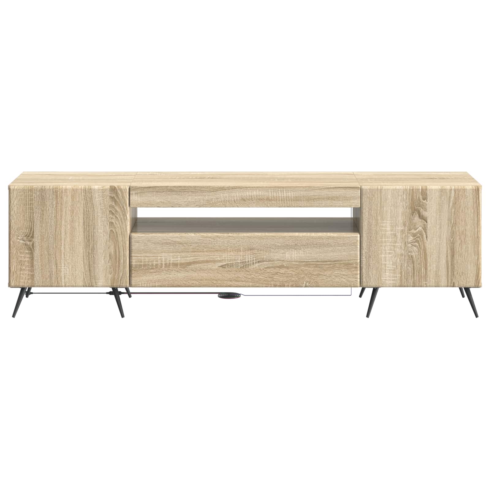 LED-TV-Schrank Sonoma-Eiche Holzwerkstoff