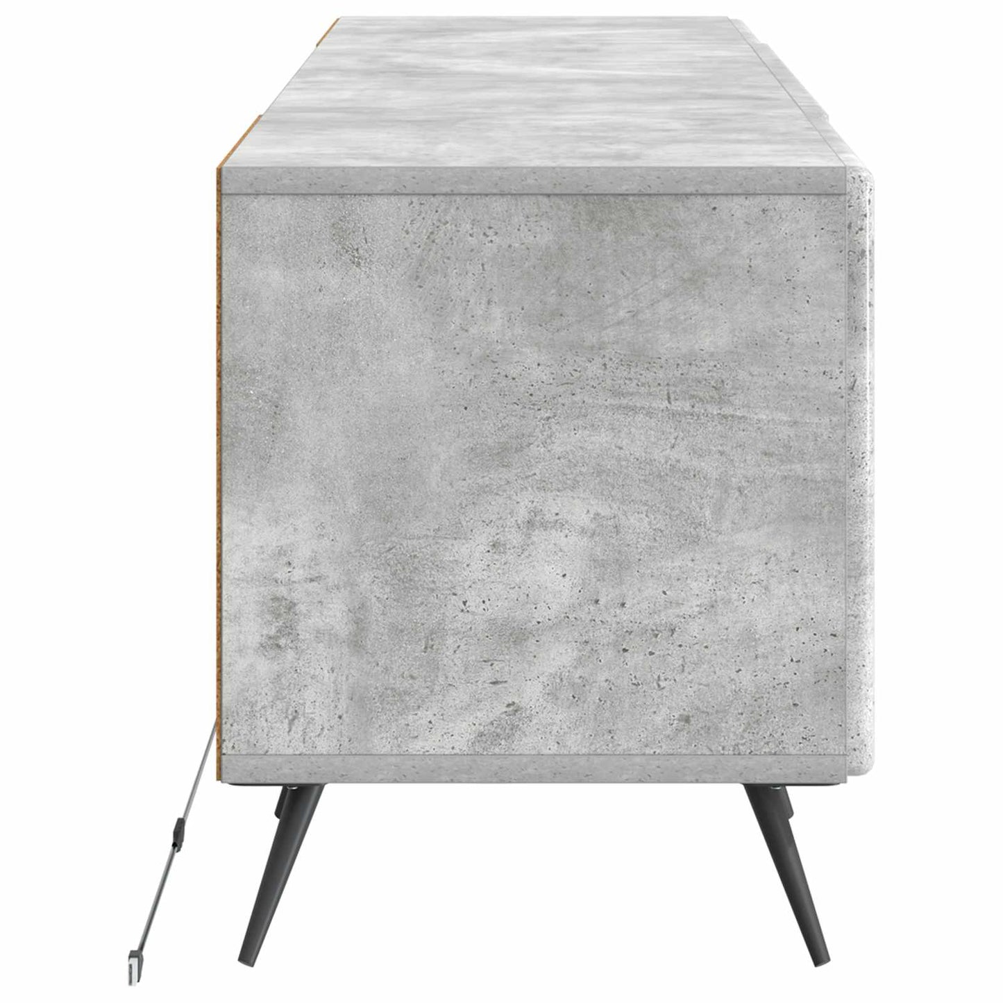 LED-TV-Schrank Betongrau Holzwerkstoff