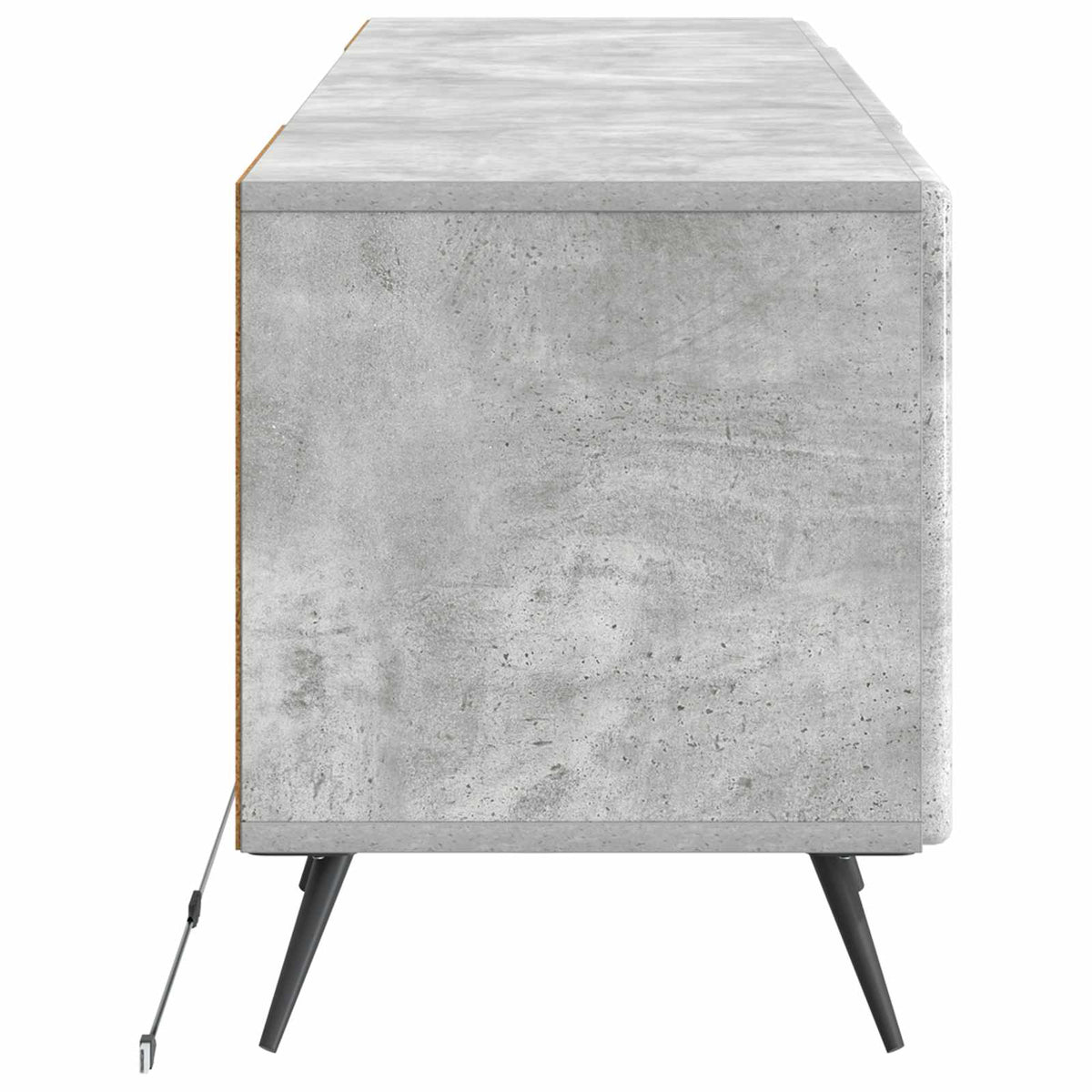 LED-TV-Schrank Betongrau Holzwerkstoff