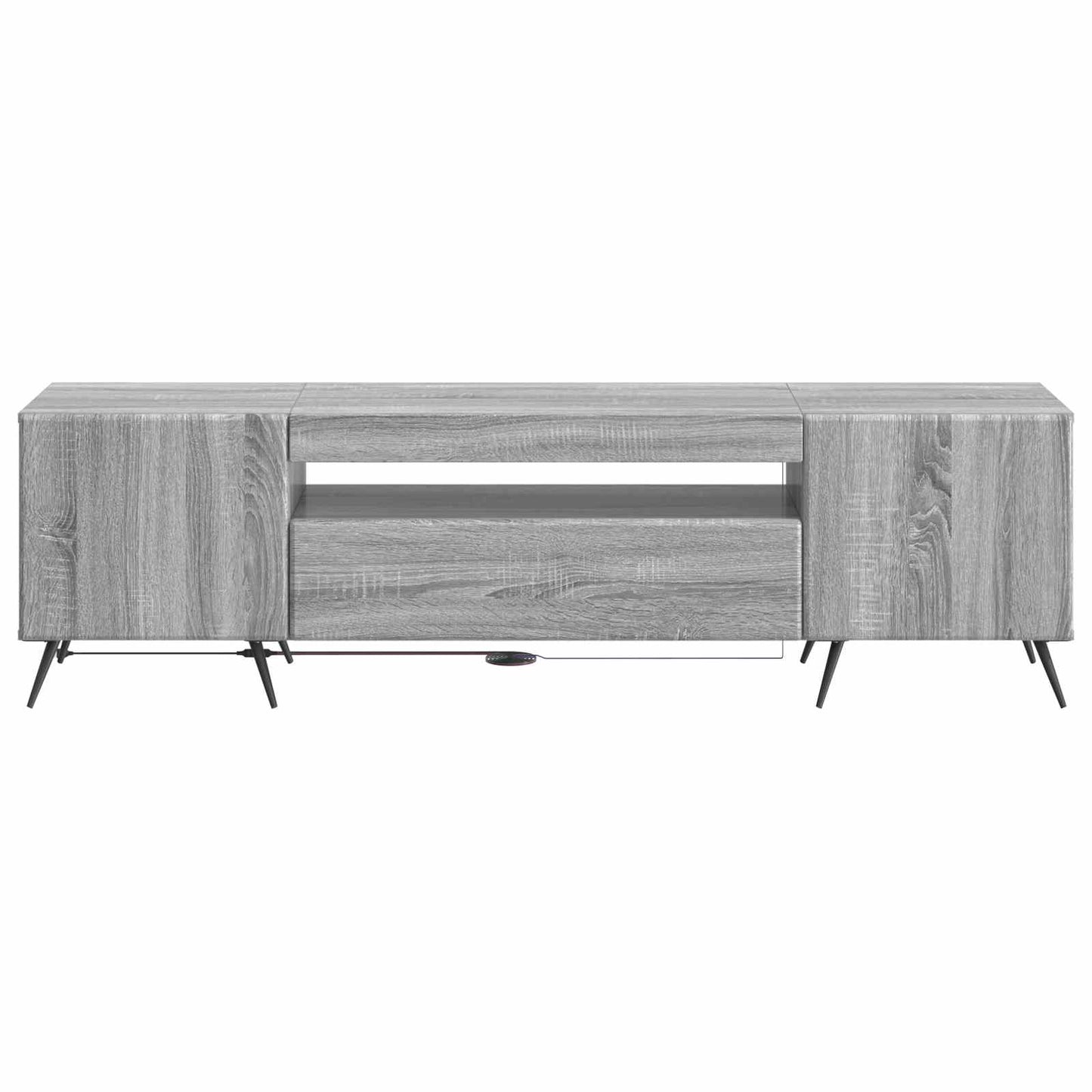 LED-TV-Schrank Sonoma-Grau Holzwerkstoff