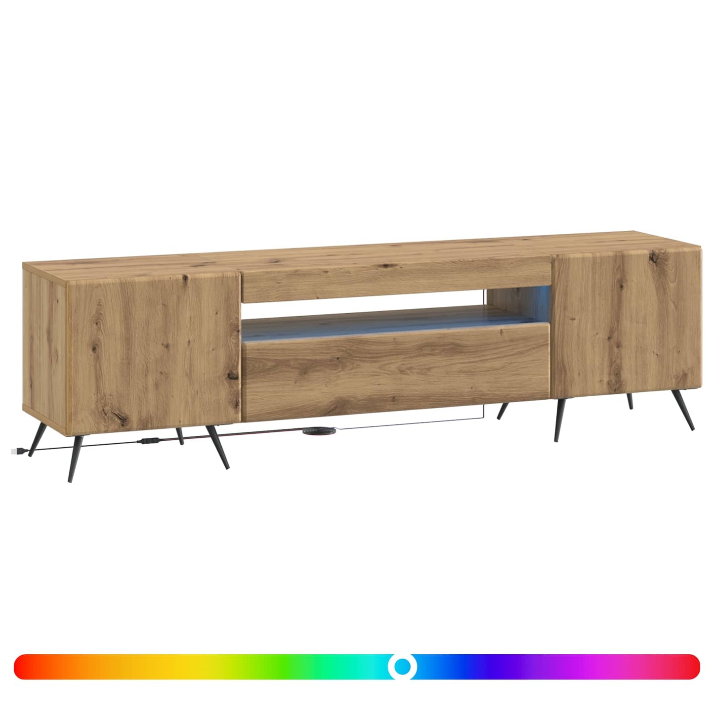 LED-TV-Schrank Artisan-Eiche Holzwerkstoff