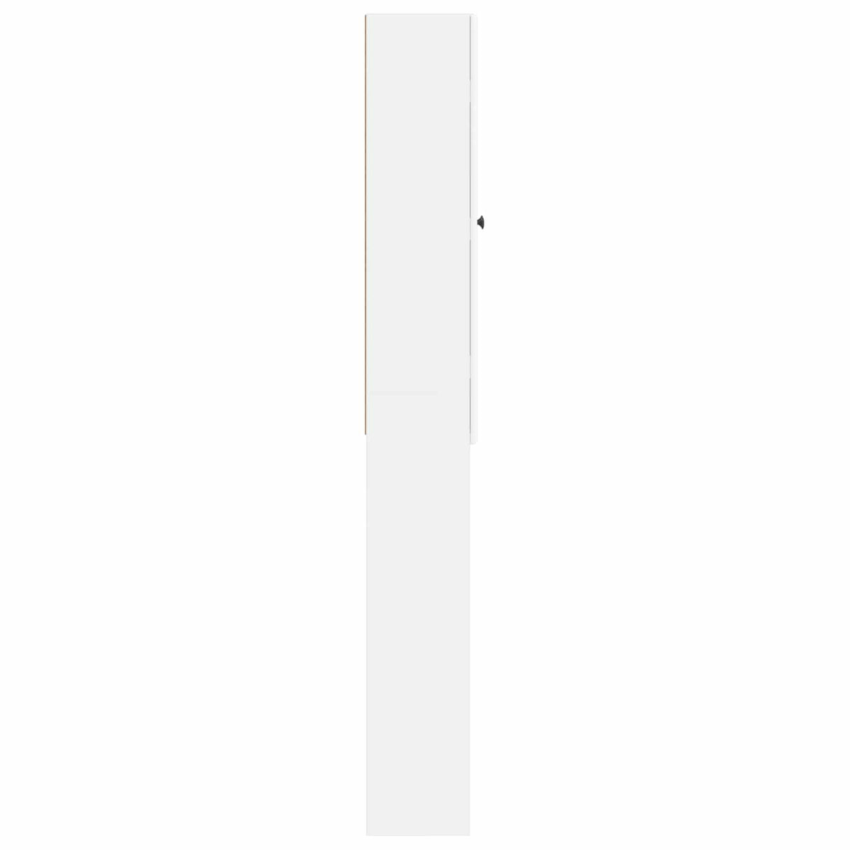 Toilettenschrank BREDA Weiß 66 x 25,5 x 190 cm Holzwerkstoff
