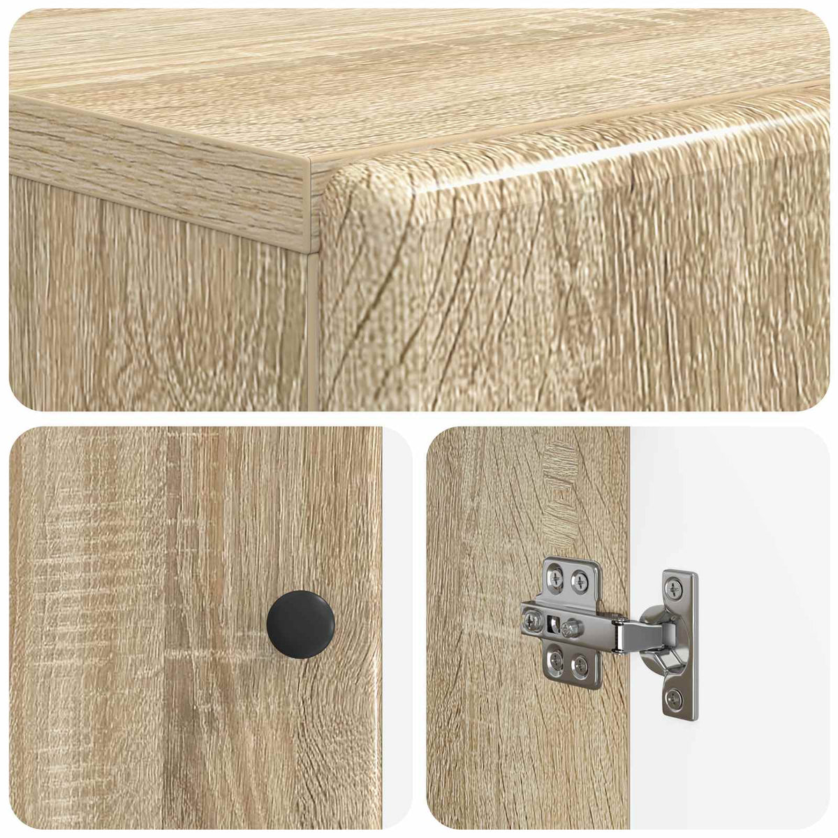 Toilettenschrank BREDA Sonoma-Eiche 66 x 25,5 x 190 cm