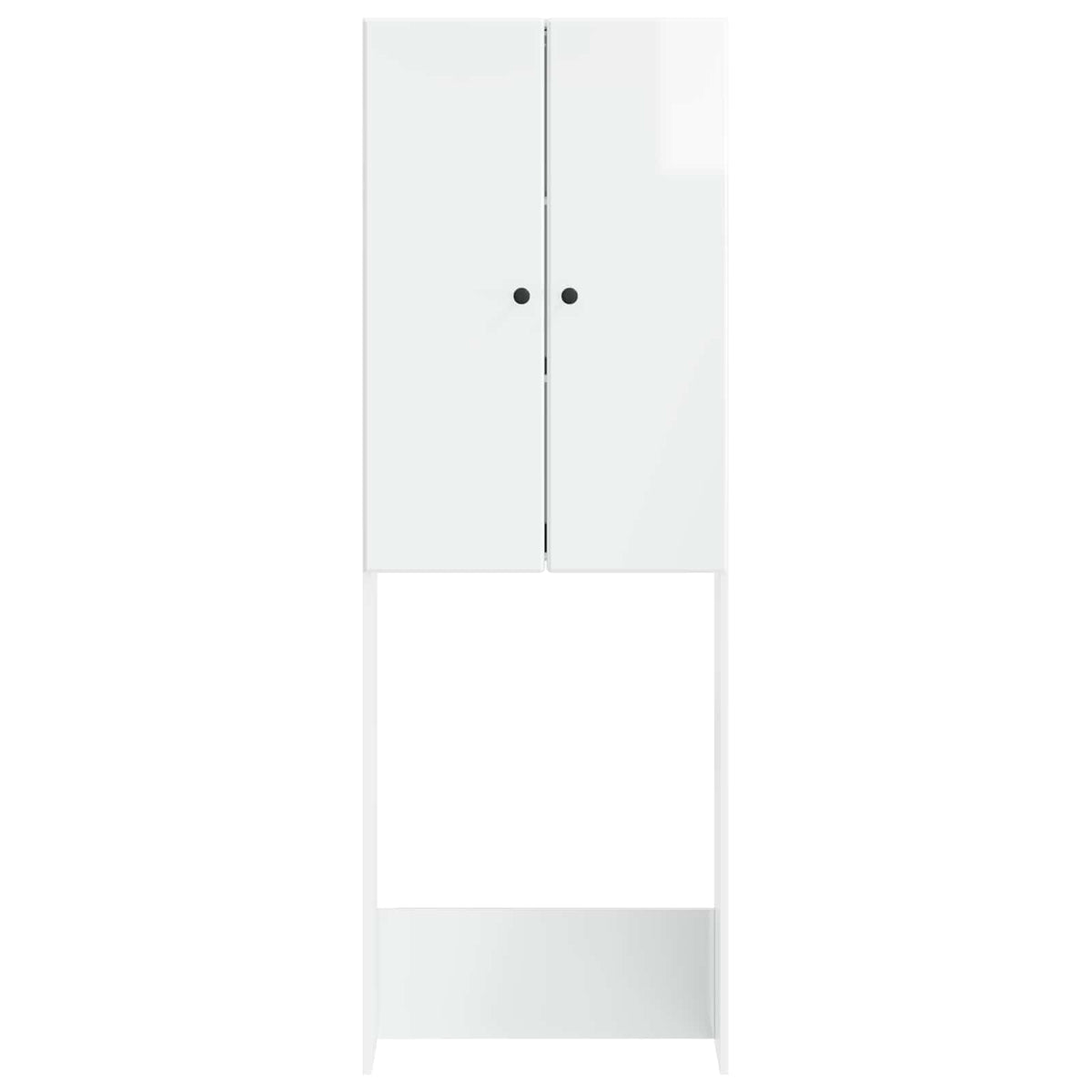 Toilettenschrank BREDA Hochglanz Weiß 66 x 25,5 x 190 cm