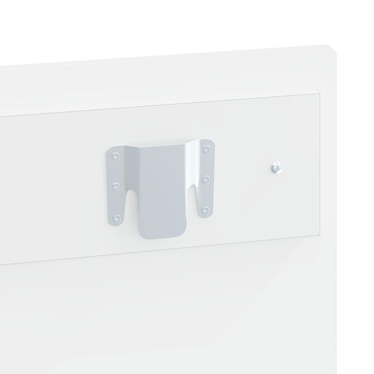 Wandmontiertes Kopfteil BREDA Hochglanz Weiß Holzwerkstoff