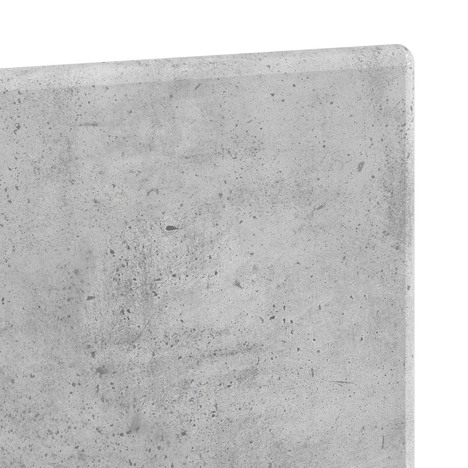 Wandmontiertes Kopfteil BREDA Betongrau Holzwerkstoff