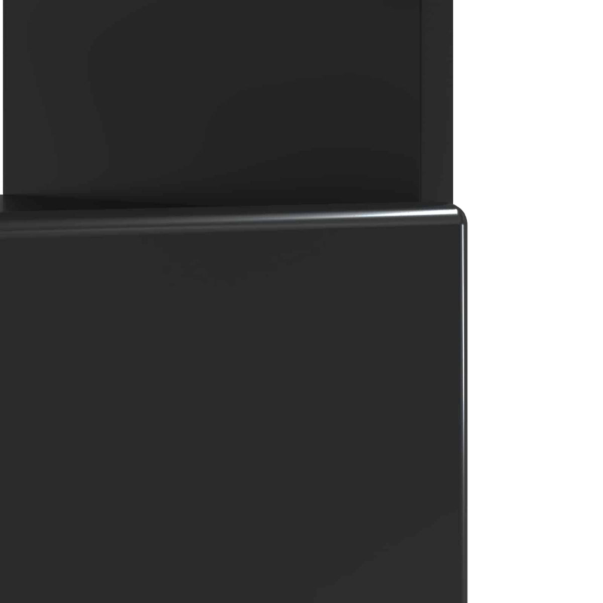 LED-TV-Schrank Schwarz Holzwerkstoff