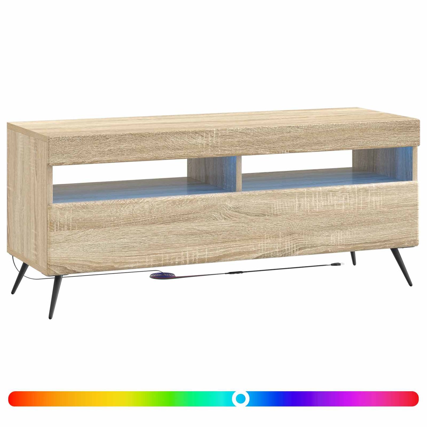 LED-TV-Schrank Sonoma-Eiche Holzwerkstoff