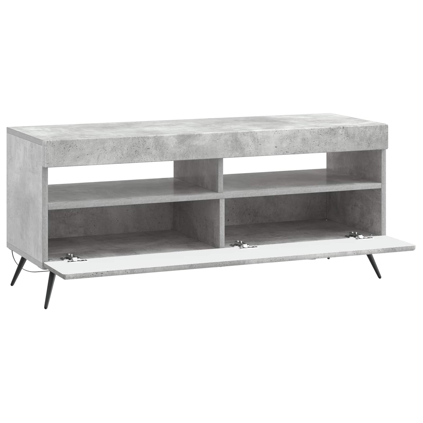 LED-TV-Schrank Betongrau Holzwerkstoff