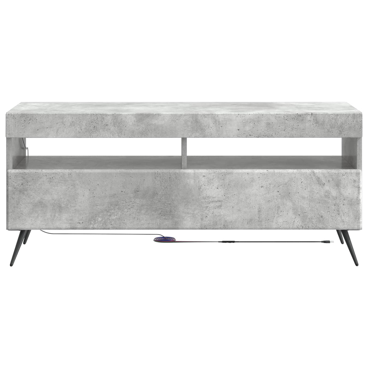 LED-TV-Schrank Betongrau Holzwerkstoff