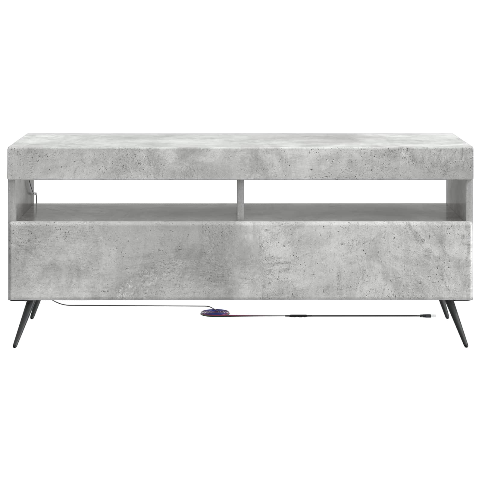 LED-TV-Schrank Betongrau Holzwerkstoff