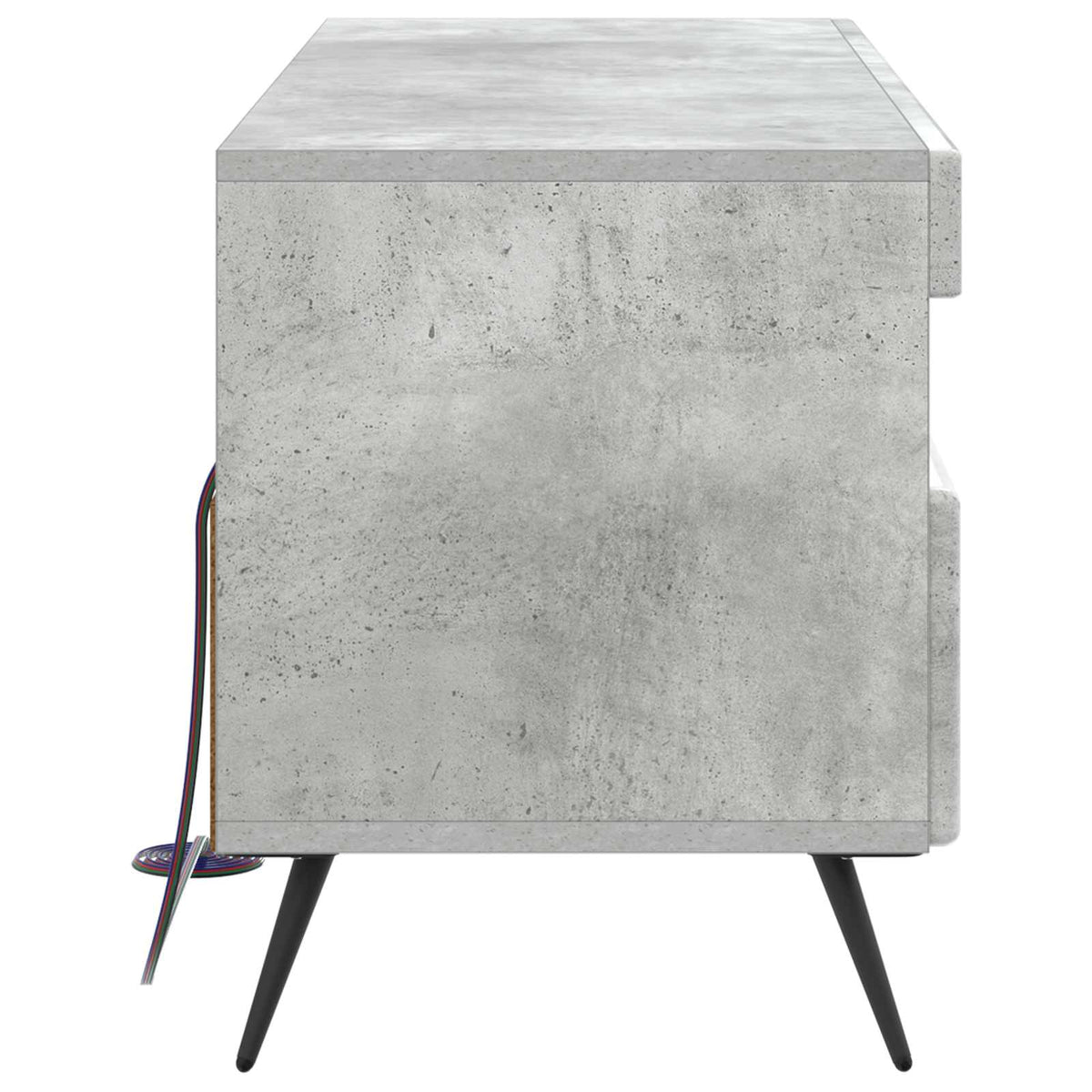 LED-TV-Schrank Betongrau Holzwerkstoff