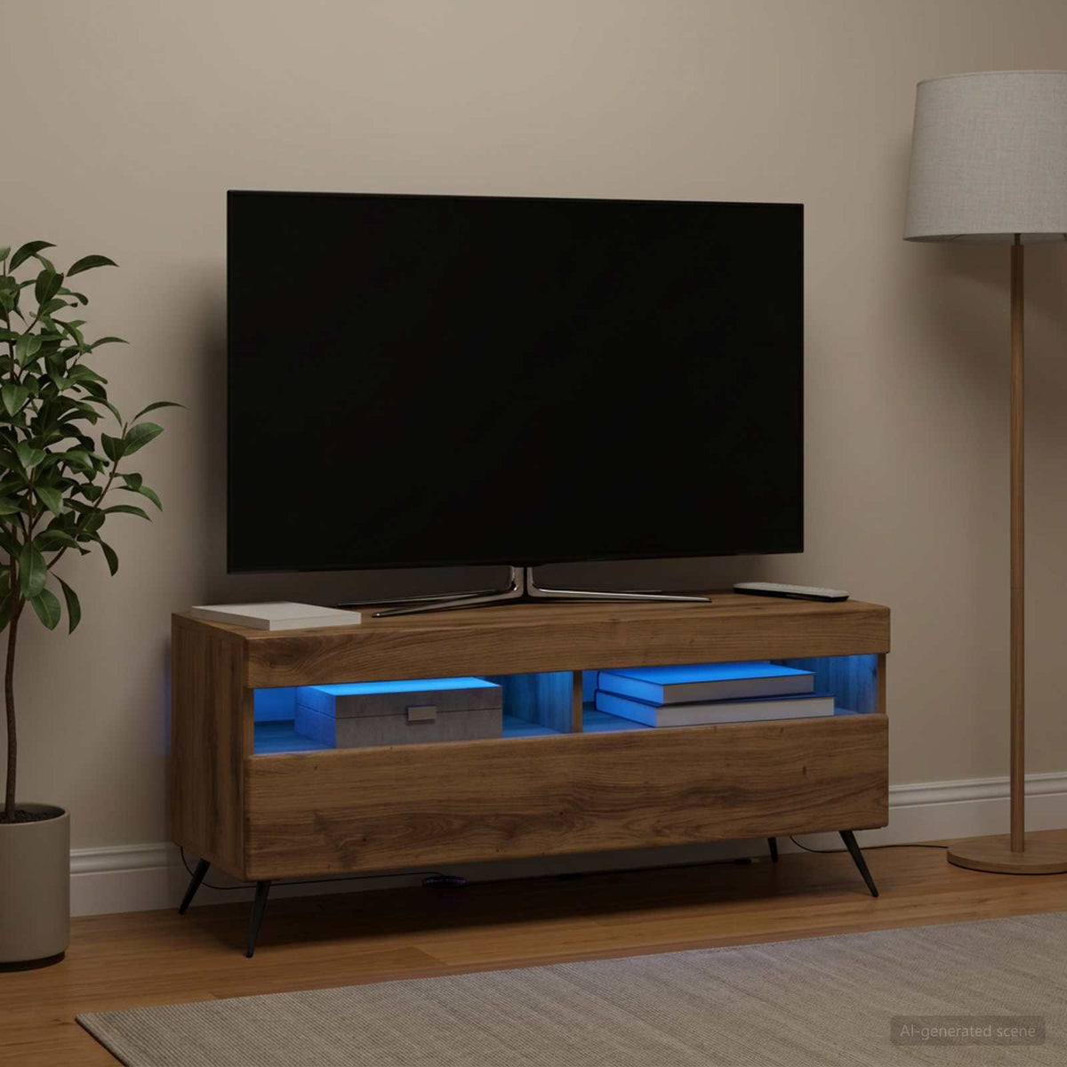 LED-TV-Schrank Artisan-Eiche Holzwerkstoff