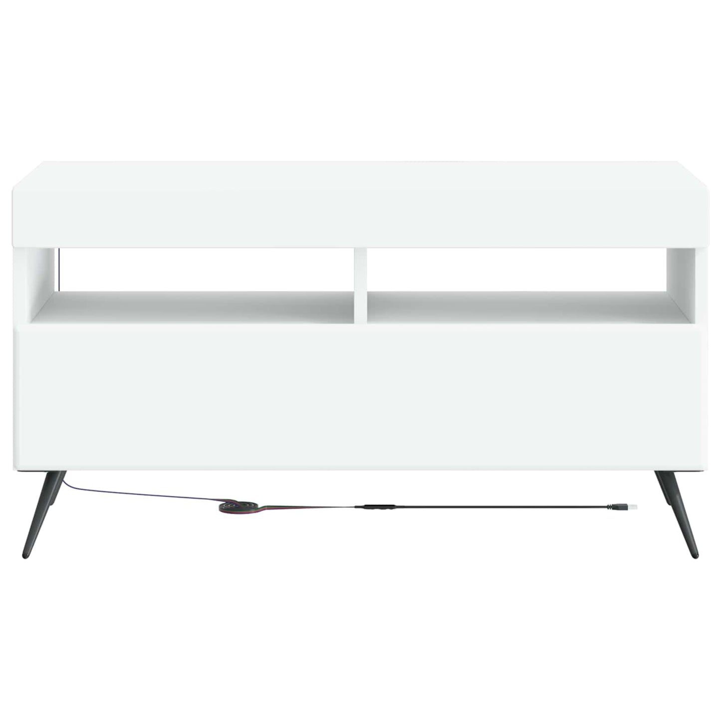 LED-TV-Schrank Weiß Holzwerkstoff
