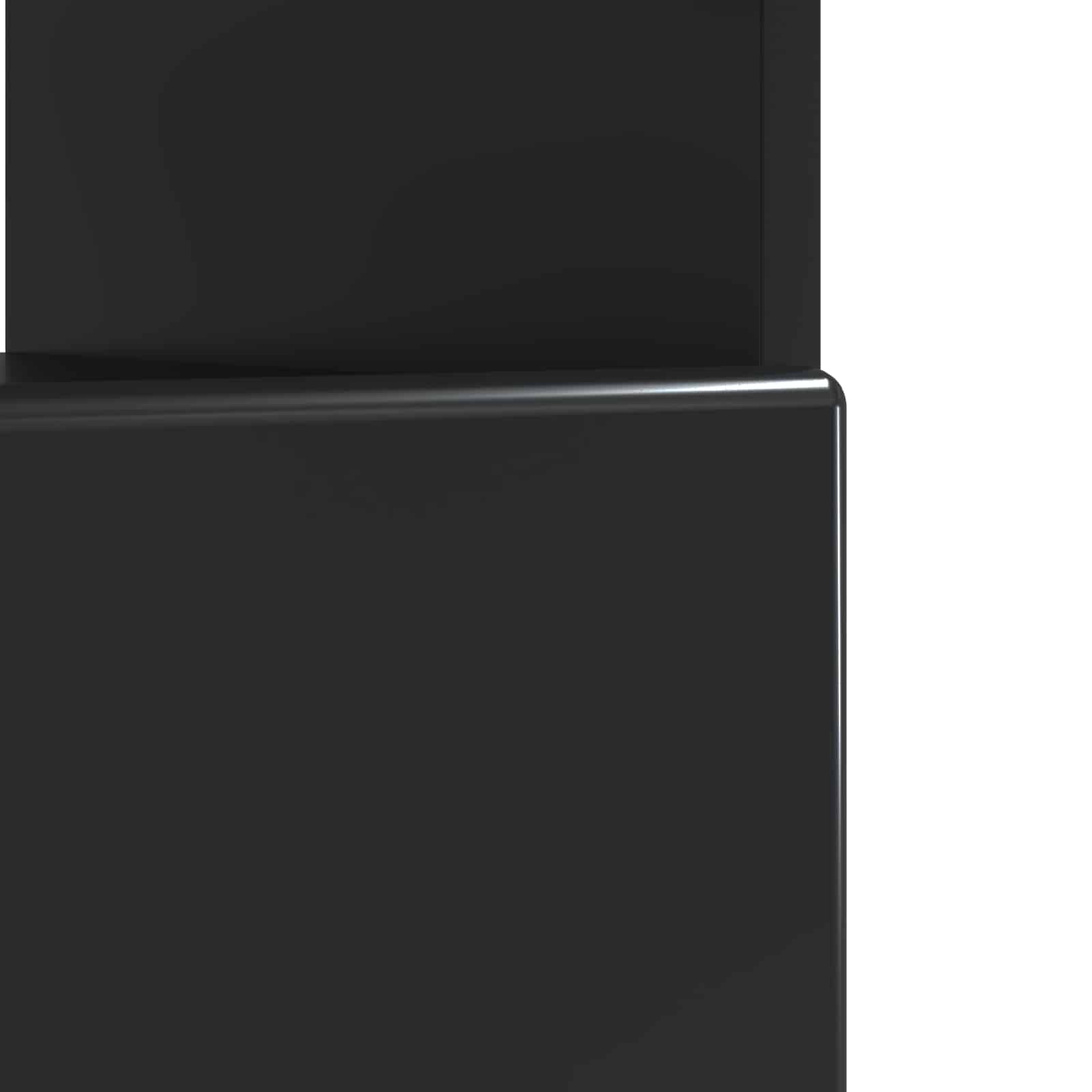 LED-TV-Schrank Schwarz Holzwerkstoff