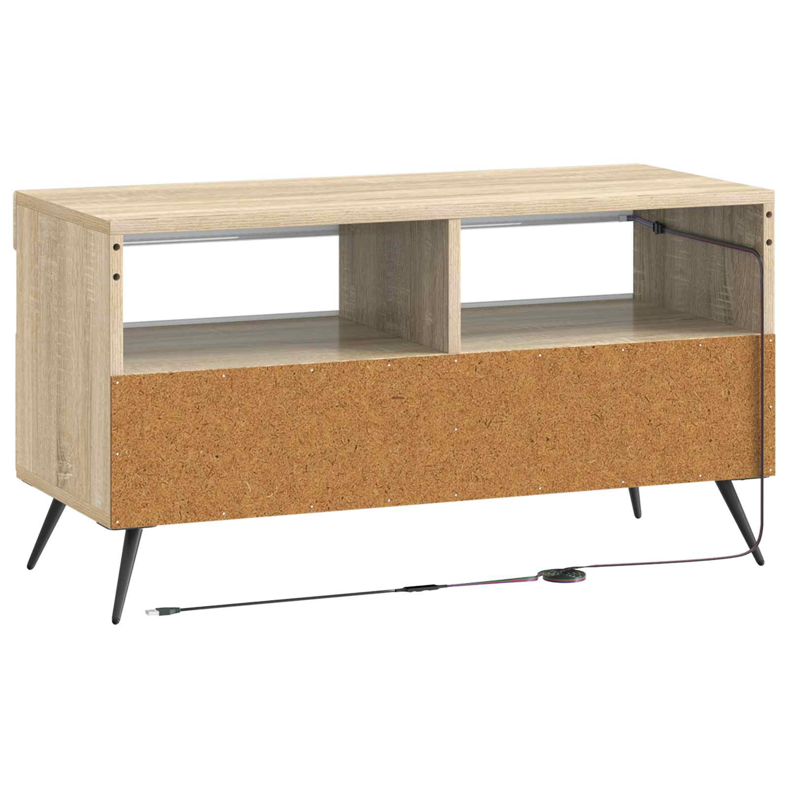 LED-TV-Schrank Sonoma-Eiche Holzwerkstoff