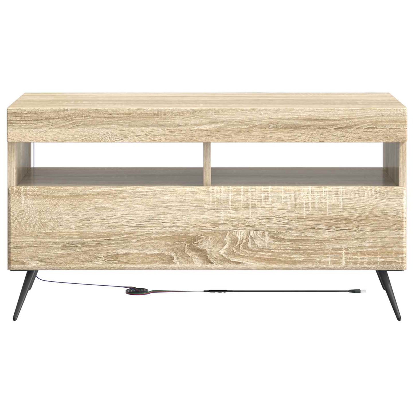 LED-TV-Schrank Sonoma-Eiche Holzwerkstoff