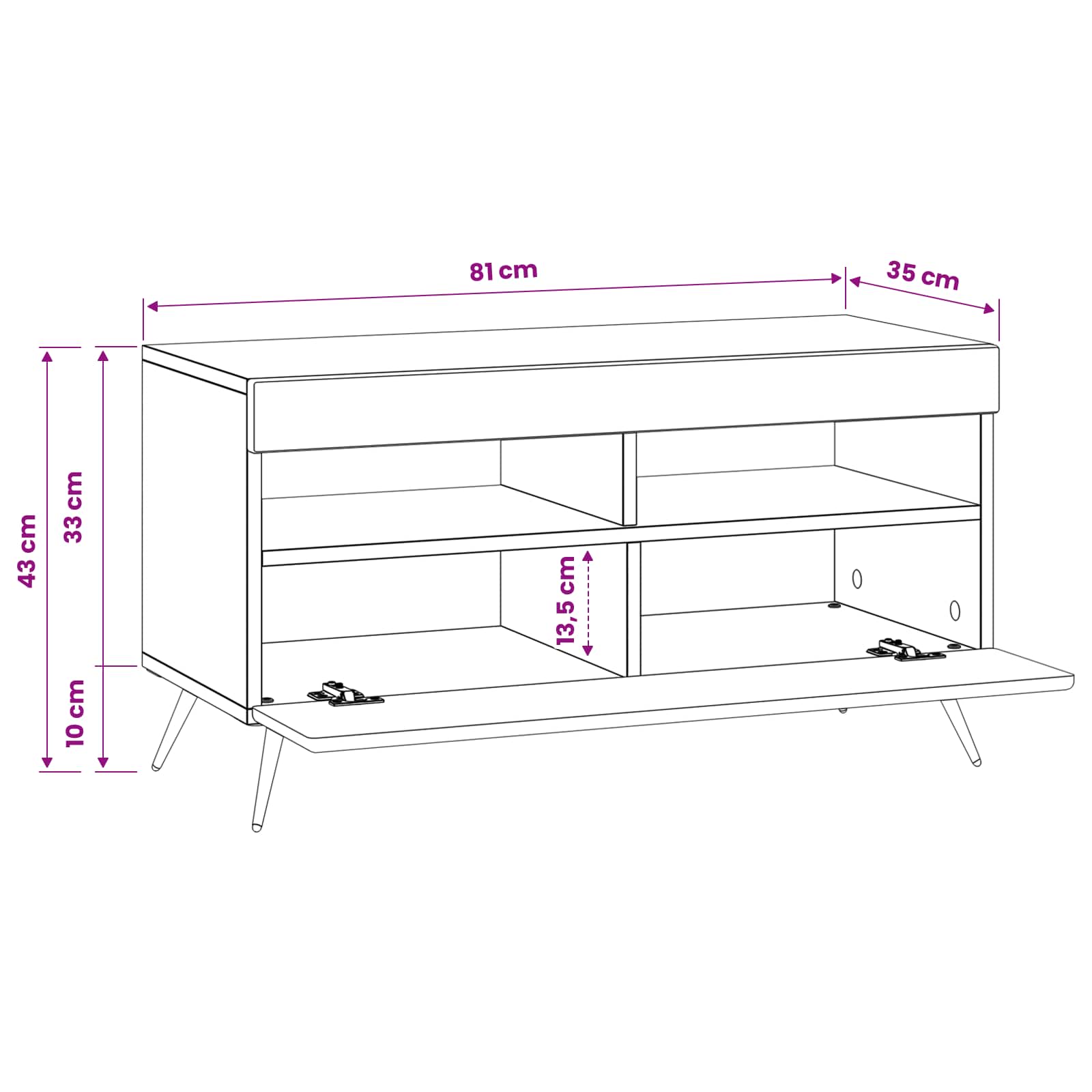 LED-TV-Schrank Sonoma-Eiche Holzwerkstoff
