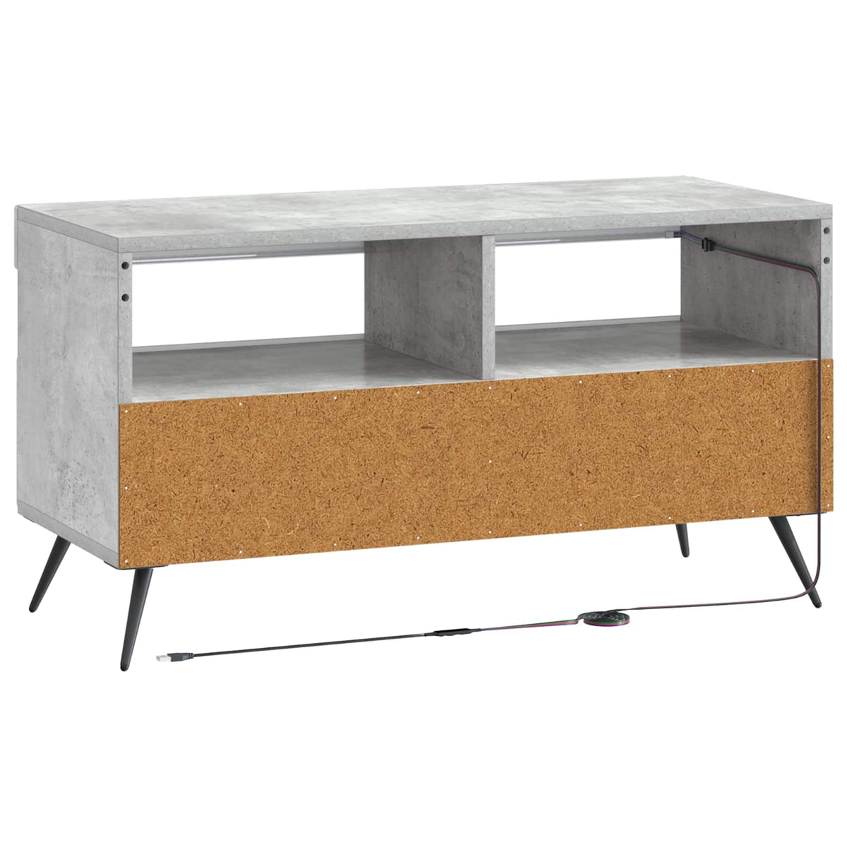 LED-TV-Schrank Betongrau Holzwerkstoff
