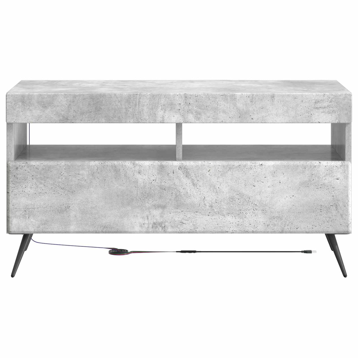 LED-TV-Schrank Betongrau Holzwerkstoff