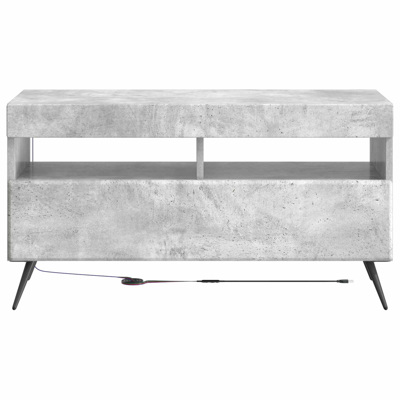 LED-TV-Schrank Betongrau Holzwerkstoff