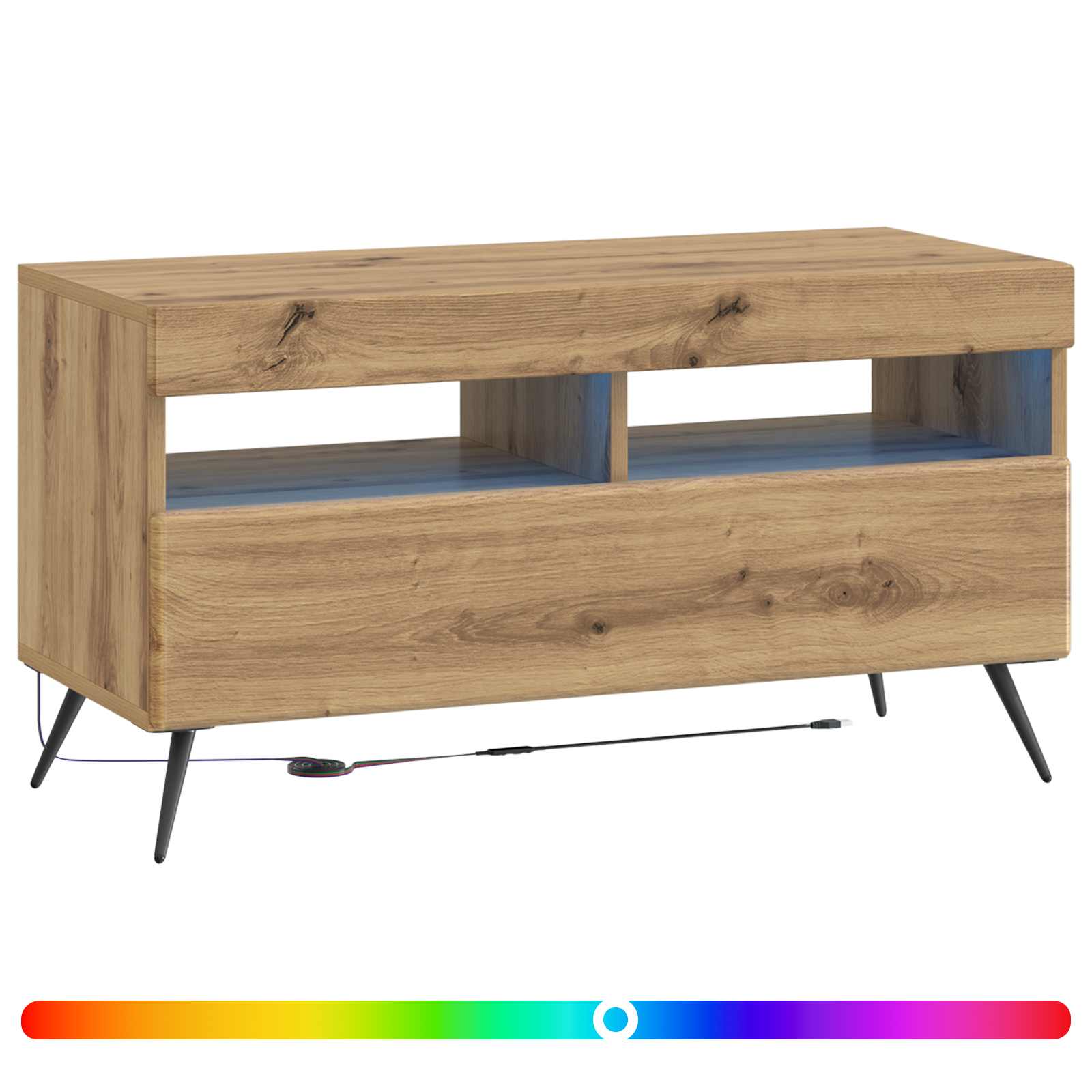 LED-TV-Schrank Artisan-Eiche Holzwerkstoff