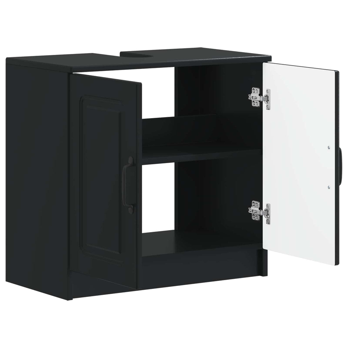 Waschbeckenschrank UTRECHT Schwarz 59,5 x 31,5 x 59 cm