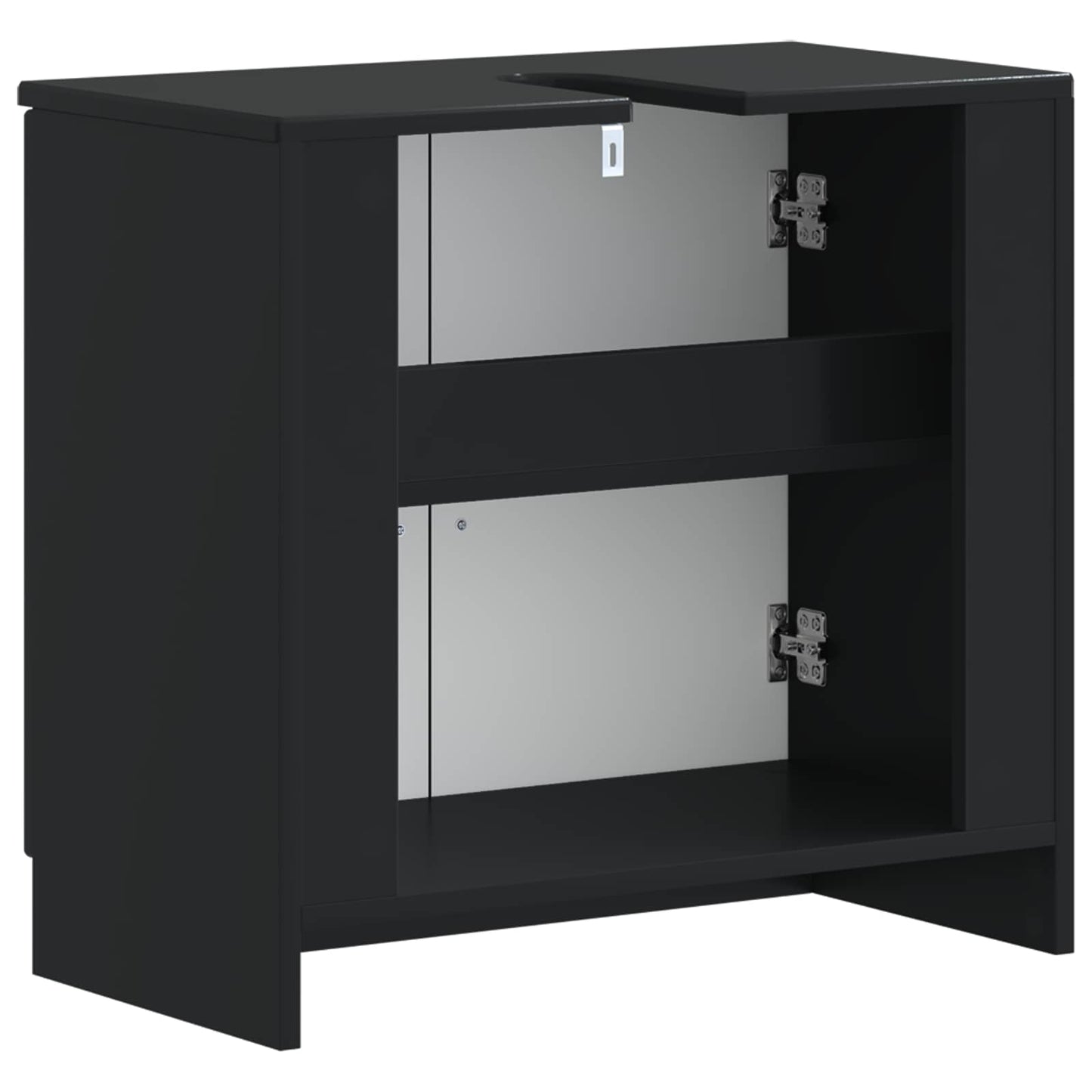 Waschbeckenschrank UTRECHT Schwarz 59,5 x 31,5 x 59 cm