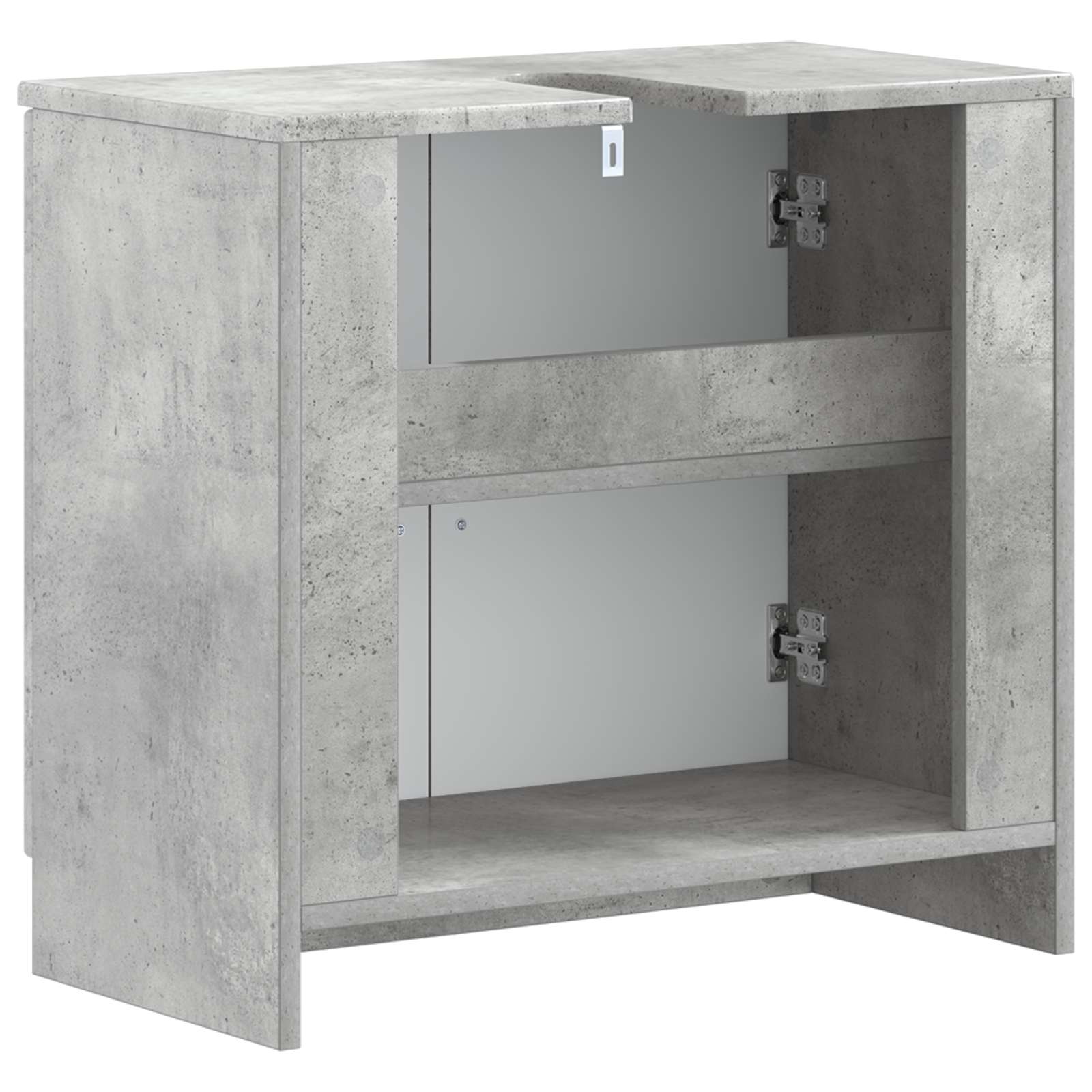 Waschbeckenschrank UTRECHT Betongrau 59,5 x 31,5 x 59 cm