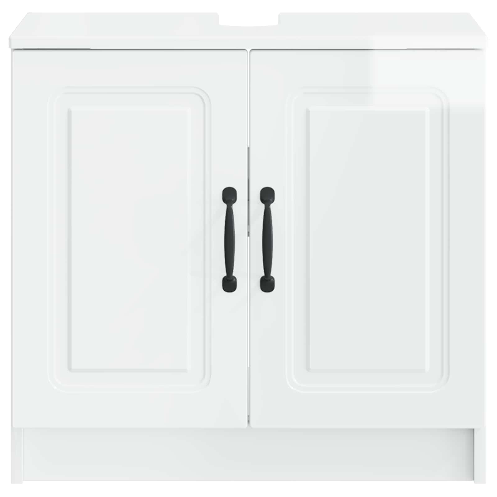 Waschbeckenschrank UTRECHT Hochglanz Weiß 59,5 x 31,5 x 59 cm