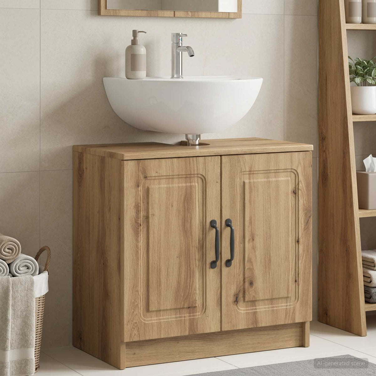 Waschbeckenschrank UTRECHT Artisan-Eiche 59,5 x 31,5 x 59 cm
