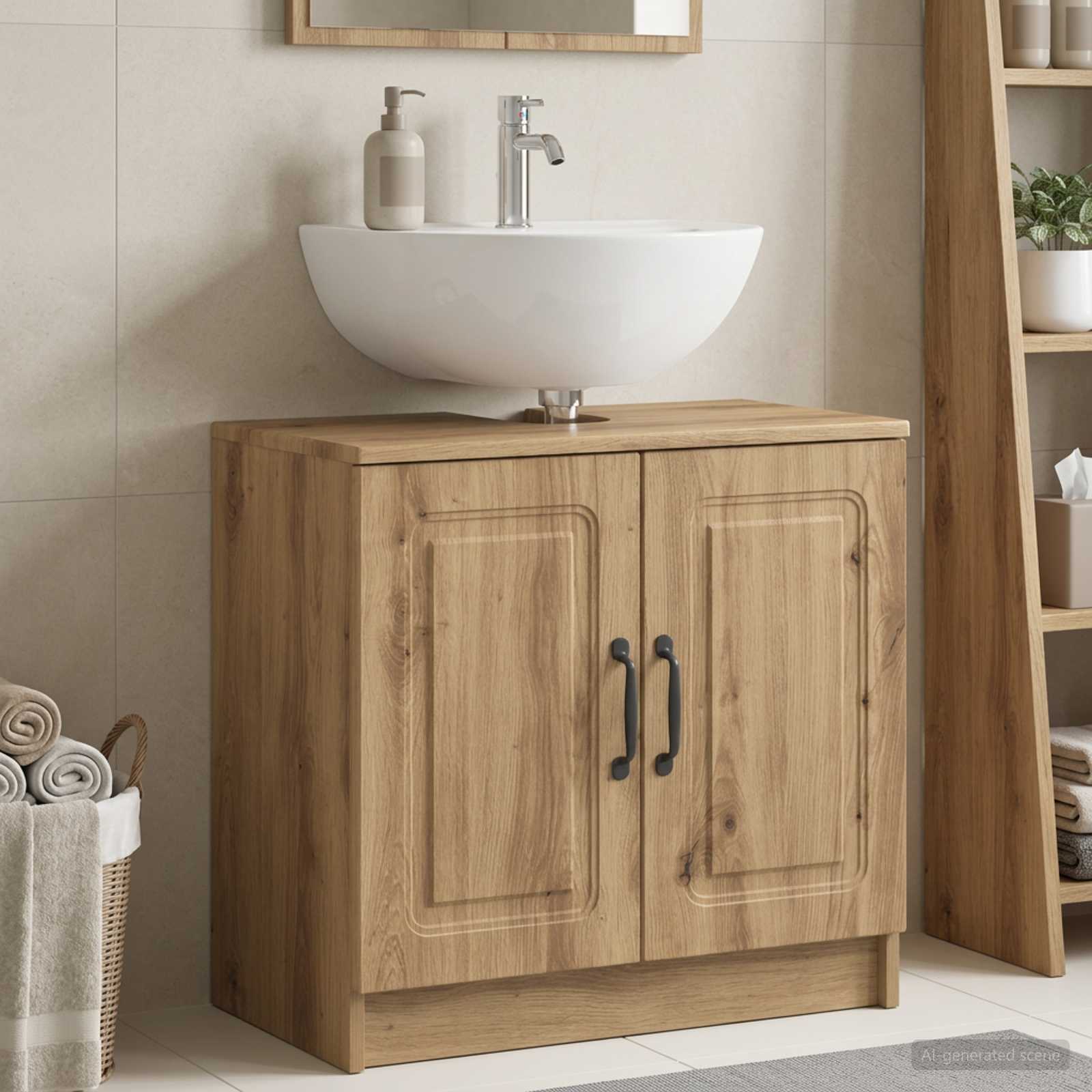 Waschbeckenschrank UTRECHT Artisan-Eiche 59,5 x 31,5 x 59 cm
