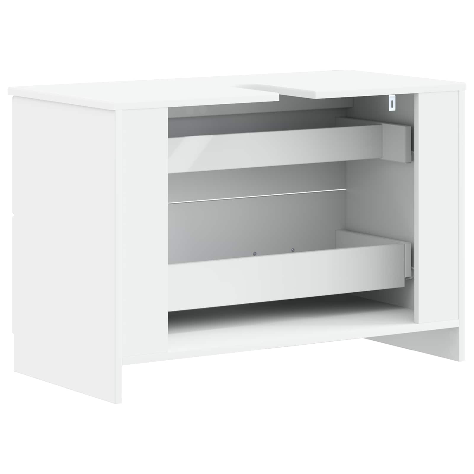 Waschbeckenschrank UTRECHT Weiß 82 x 41 x 56 cm Holzwerkstoff