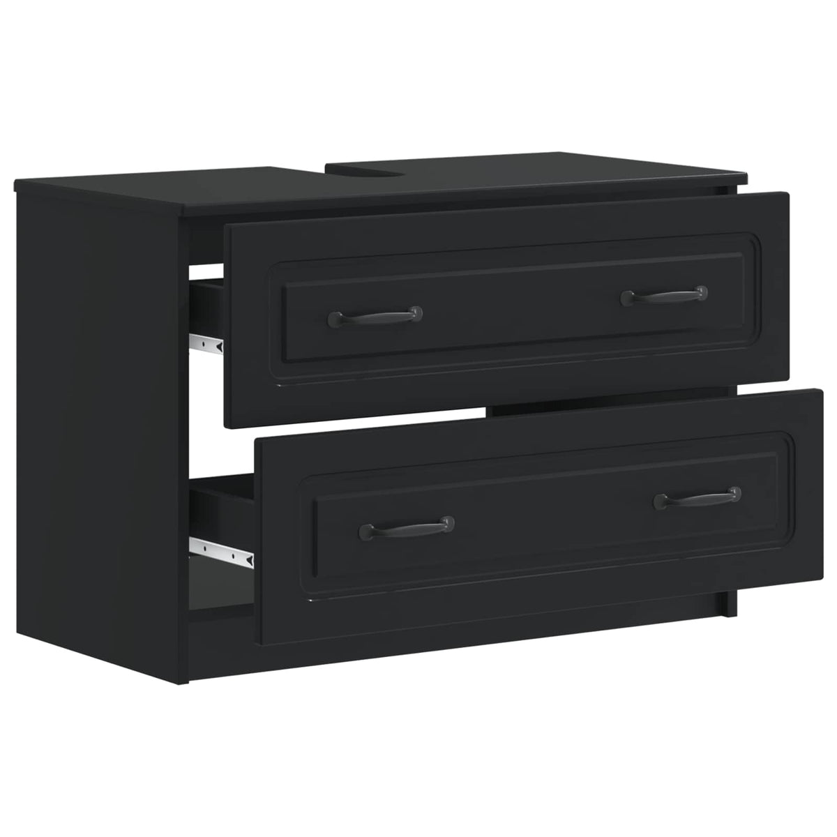 Waschbeckenschrank UTRECHT Schwarz 82 x 41 x 56 cm