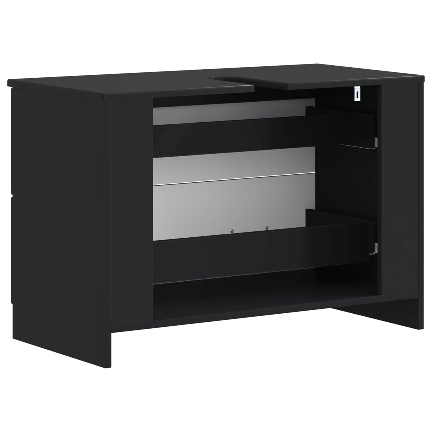 Waschbeckenschrank UTRECHT Schwarz 82 x 41 x 56 cm