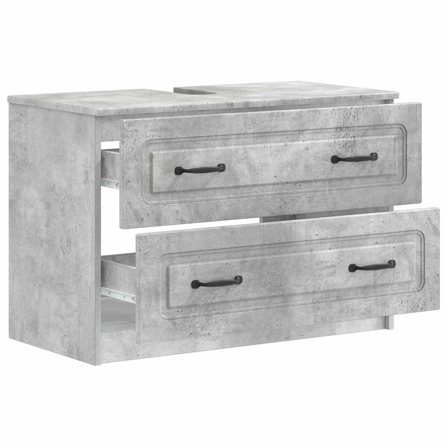 Waschbeckenschrank UTRECHT Betongrau 82 x 41 x 56 cm