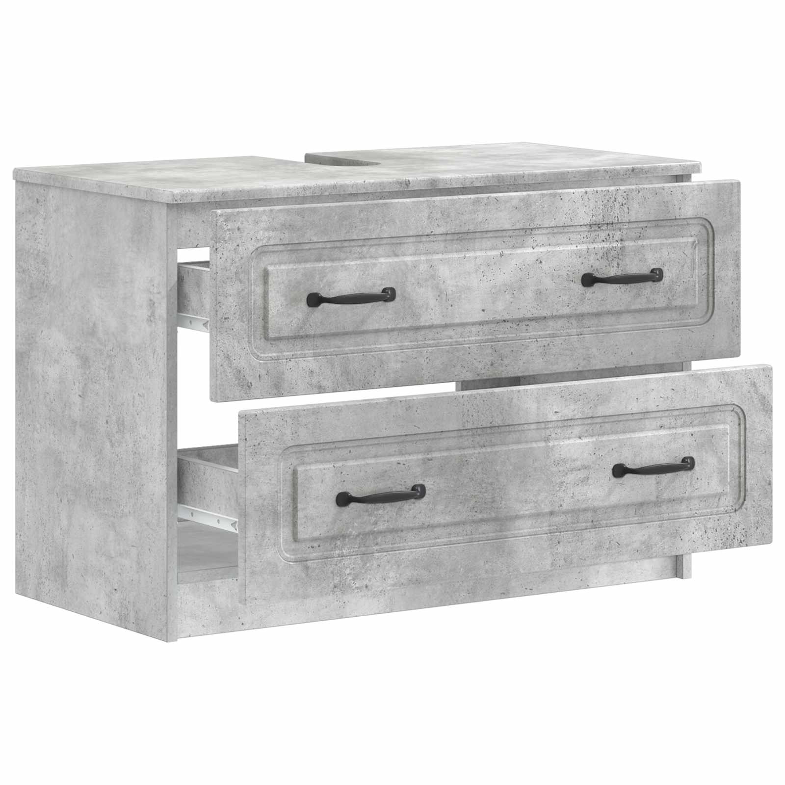 Waschbeckenschrank UTRECHT Betongrau 82 x 41 x 56 cm