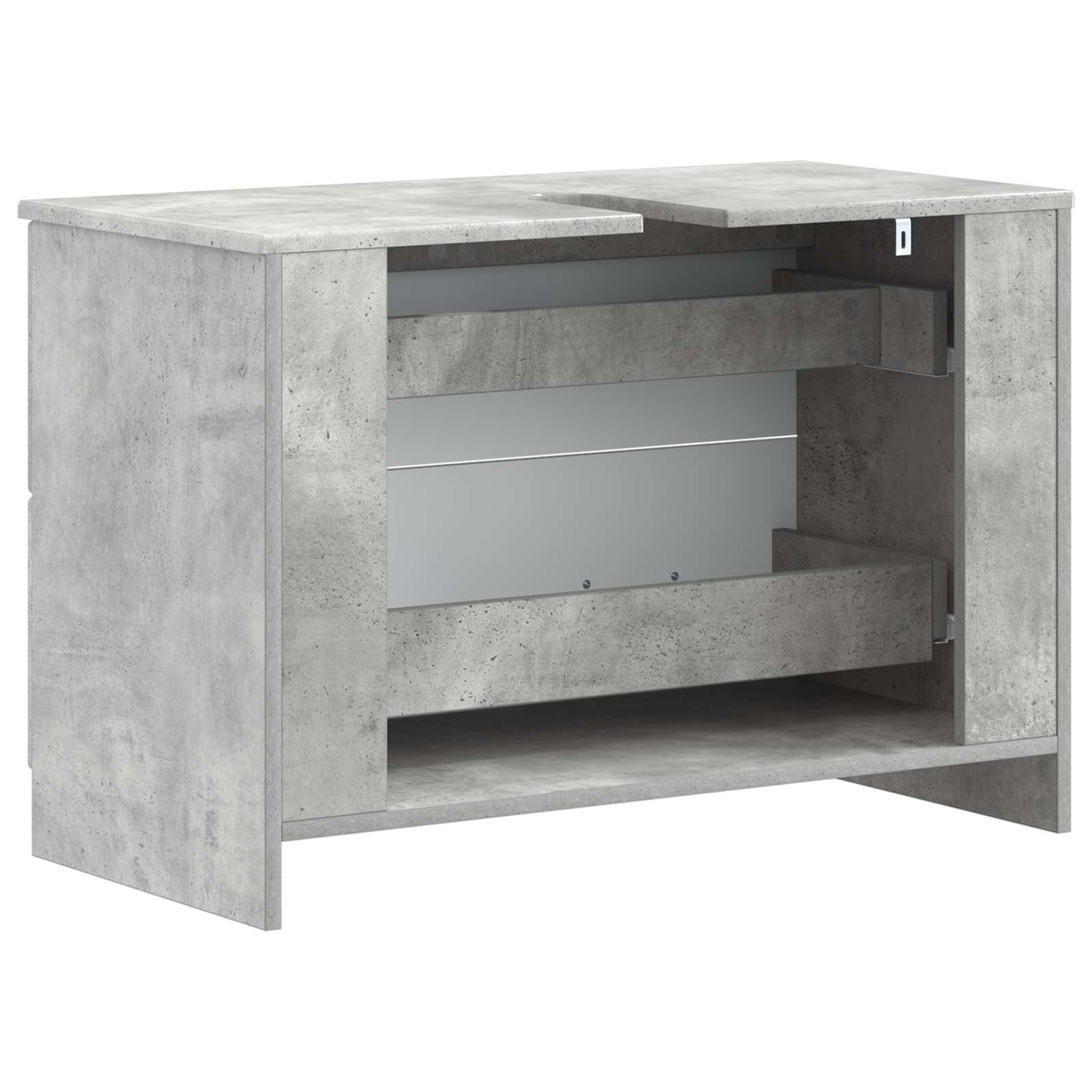 Waschbeckenschrank UTRECHT Betongrau 82 x 41 x 56 cm
